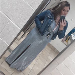 Camille La Vie Silver Prom Dress